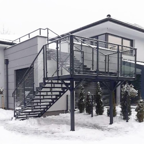 Schody EKOFORME zewnętrzne stalowe metalowe