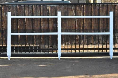 ogrodzenie farmerskie, do padoków,  białe, tworzywo sztuczne, ekokompozyt EKOFORME